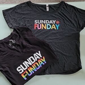 Lot of‎ 2  Pride Sunday Funday Tops